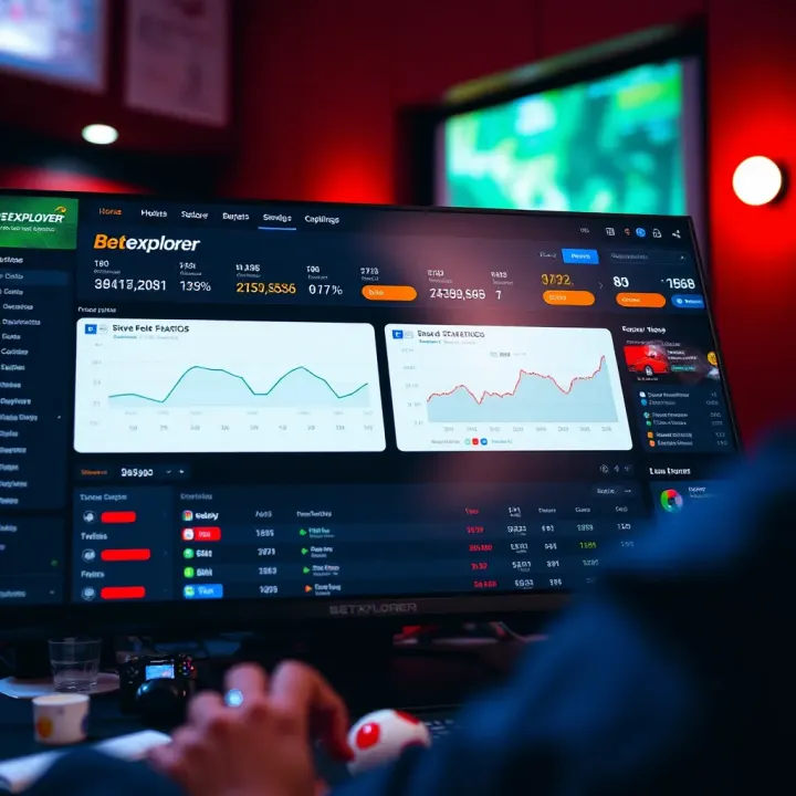 Dashboard showcasing sports statistics and betting data available after account creation on Betexplorer