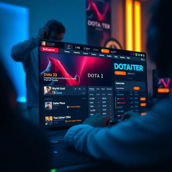 Screenshot of BetExplorer interface showing Dota 2 match betting options and statistics