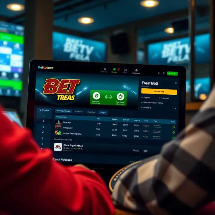 Illustration of digital betting platform showcasing free bet no deposit offer details