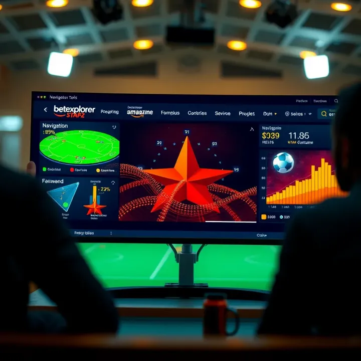 User interface highlighting navigation tools and smart betting insights