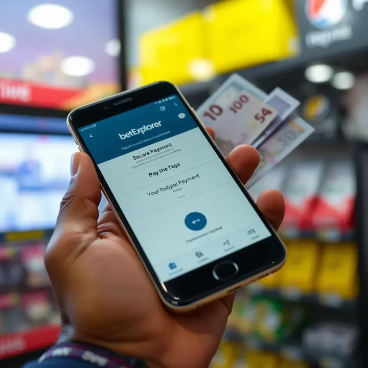 Secure digital payment options displayed on smartphone with Nigerian naira currency