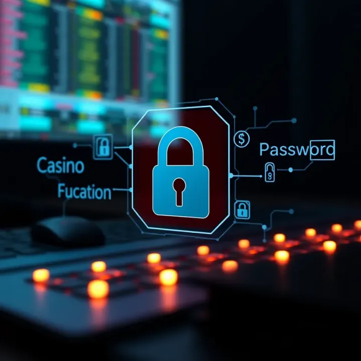 Digital representation of password protection with lock and key symbols