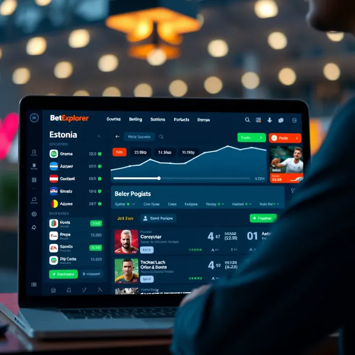 Overview of BetExplorer platform displaying sports betting options relevant to Estonian market